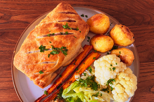 A classic Beef Wellington made with a Fillet Steak