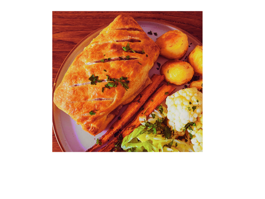 A classic Beef Wellington made with a Fillet Steak