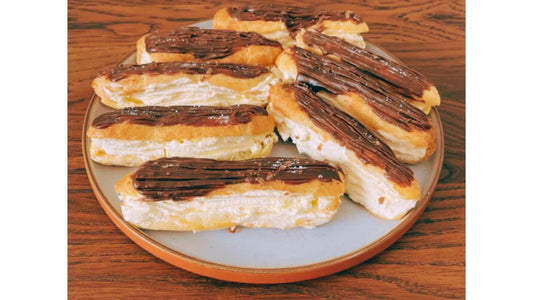 Chocolate Éclairs with Tony’s Chocolonely Chocolate Glaze