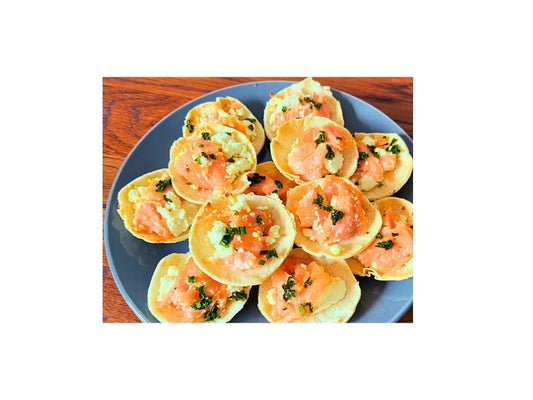 Mini Salmon, Feta & Chive Tartlets (with Wraps)